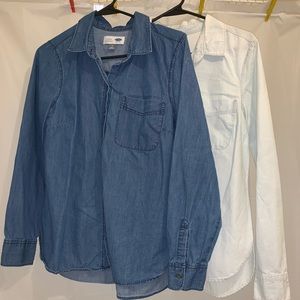 2 Workshirt Style, Denim Button Downs.